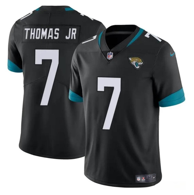 Men's Jacksonville Jaguars #7 Brian Thomas Jr Black 2024 Draft Vapor Untouchable Limited Football Stitched Jersey
